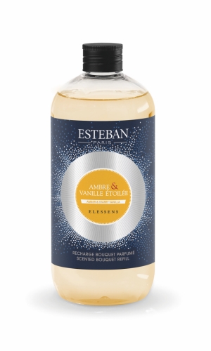 Esteban Paris Parfums ESTEBAN NÁHRADNÍ NÁPLŇ DO TYČINKOVÉHO DIFUZÉRU, ELESSENS - AMBRA A VANILKA, 500 ML 500 ml
