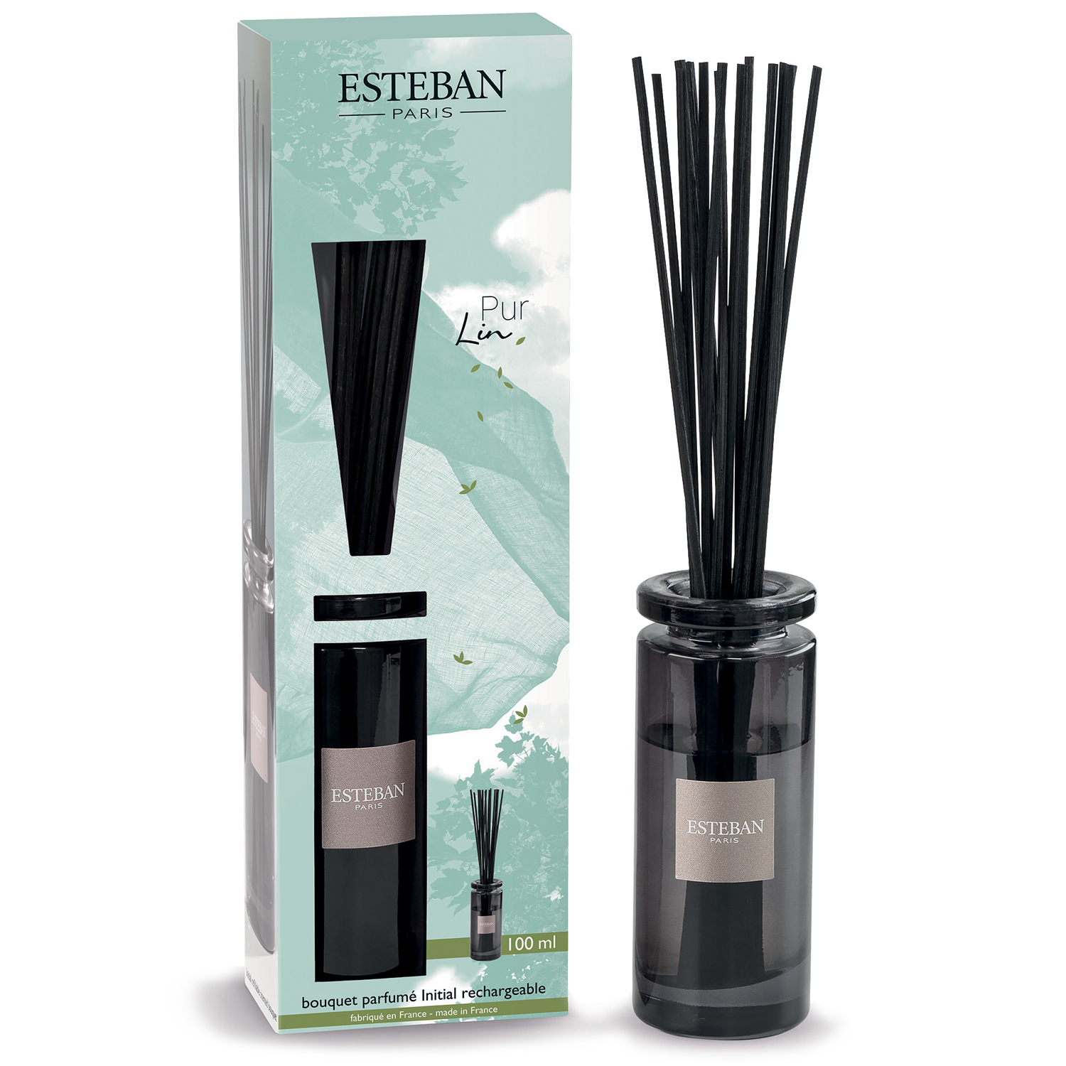 Levně Esteban Paris Parfums CLASSIC – PUR LIN TYČINKOVÝ DIFUZÉR 100 ml 100 ml