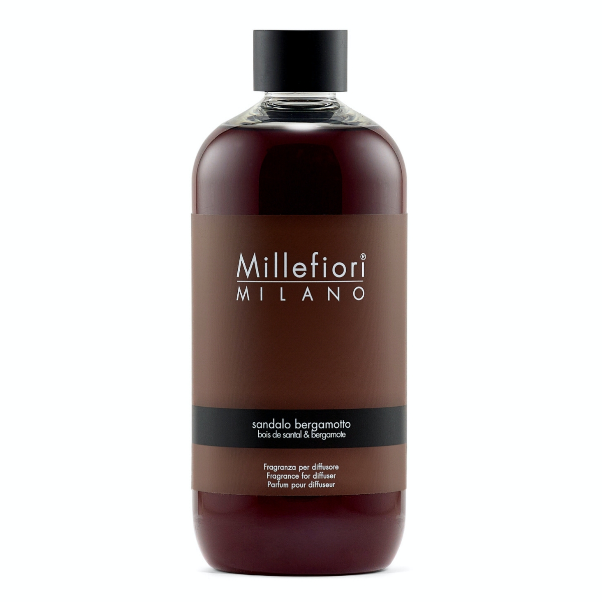 Levně Millefiori Milano NATURAL – SANDAL & BERGAMOT NÁPLŇ DO DIFUZÉRU 500 ml 500 ml