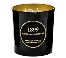 CERERIA MOLLA - 1899 -  XL svíčka - Bois de Santal Imperial - 600 g - black & gold