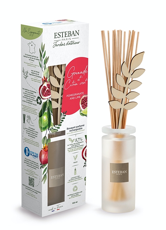 Esteban Paris Parfums NATURE – POMEGRANATE AND LIME STÄBCHENDIFFUSER 100 ml