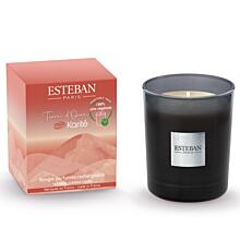 ESTEBAN - SVÍČKA INITIAL 180 G - MOKA - terre d´ocre karité