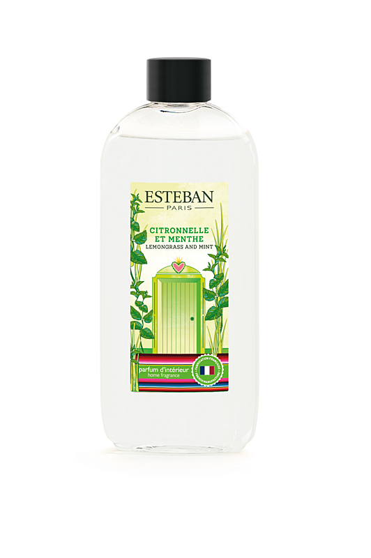 ESTEBAN - NÁPLŇ DO DIFUZÉRU 500 ML - MEXICO - lemongrass & mint new 2026