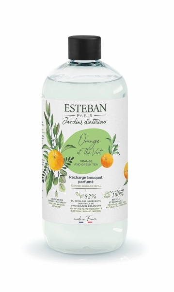 Esteban Paris Parfums NATURE – ORANGE AND GREEN TEA DIFFUSER-FÜLLUNG 500 ml