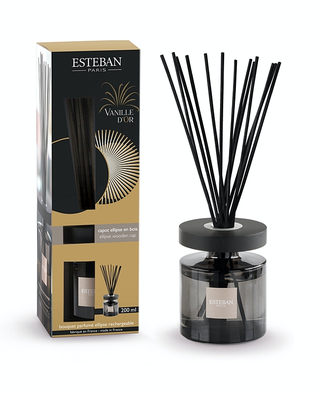 Esteban Paris Parfums CLASSIC - DIFUZÉR 200 ML - scented bouquet ellipse - MOKA - vanille d´or