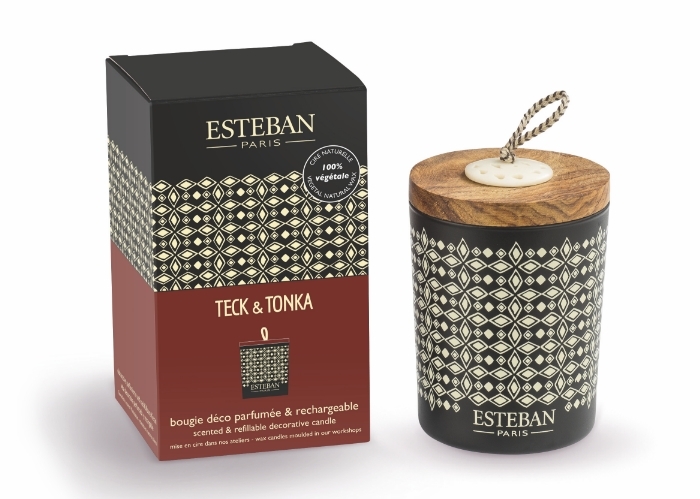 Esteban Paris Parfums CLASSIC – TECK & TONKA DUFTKERZE  170 g