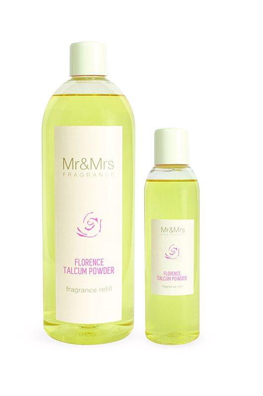 Mr&Mrs Fragrance BLANC – FLORENCE TALCUM POWDER DIFFUSER-FÜLLUNG 200 ml