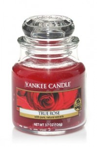 Svíčka ve skle malá, YANKEE CANDLE, True Rose
