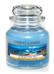 Sviečka v skle malá, YANKEE CANDLE, Turquoise Sky
