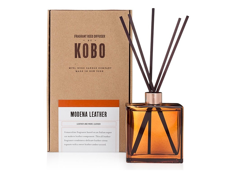 KOBO WOODBLOCK DIFFUSER – MODENA LEATHER, 266 ML