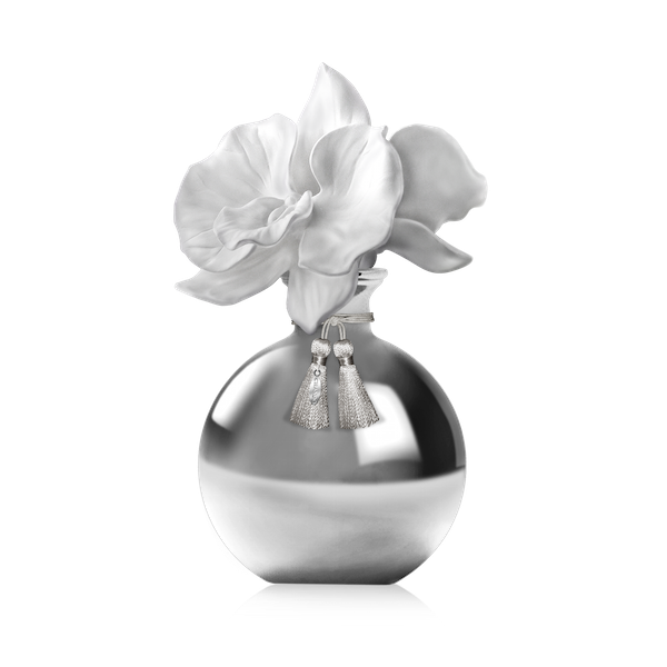 Porcelánový aroma difuzér Chando - stříbrný - Fresh Lilly
