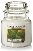 Svíčka ve skle střední, Yankee Candle, White Tea